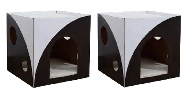 Hole Scratcher design options, cardboard housing and scratching surface