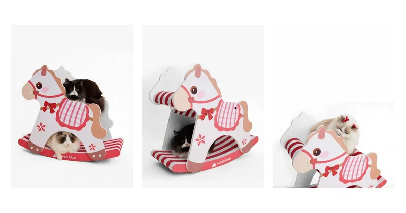 Pony Rocking Chair design options, paper scratching surfaces