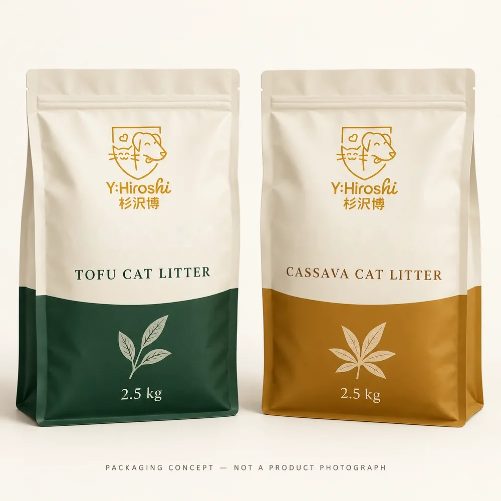 cat litter collection packaging concept