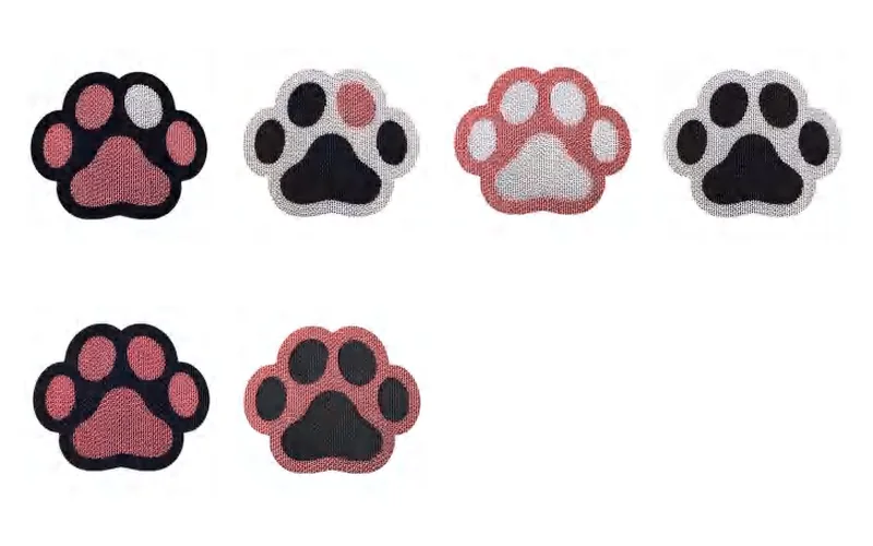 Paw design options, corrugated paper