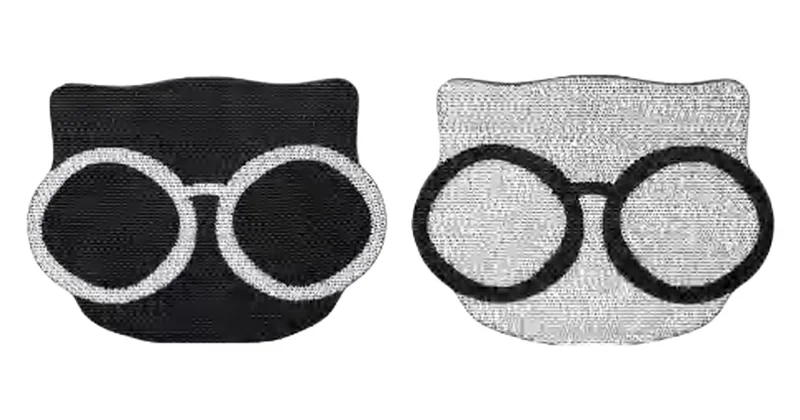 Glasses Cat design options, corrugated paper