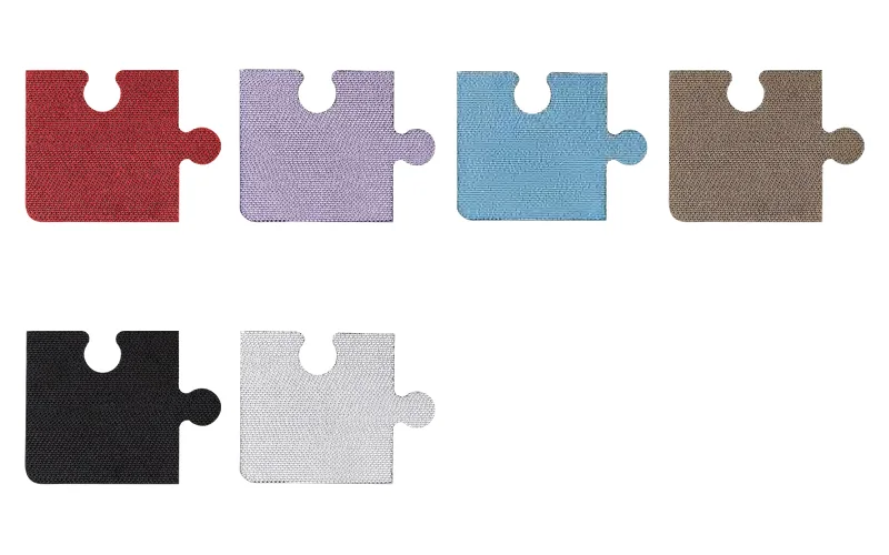 Puzzle Piece design options, corrugated paper