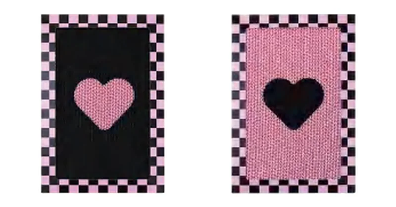 Black Pink Love Box design options, double-layer cardboard frame