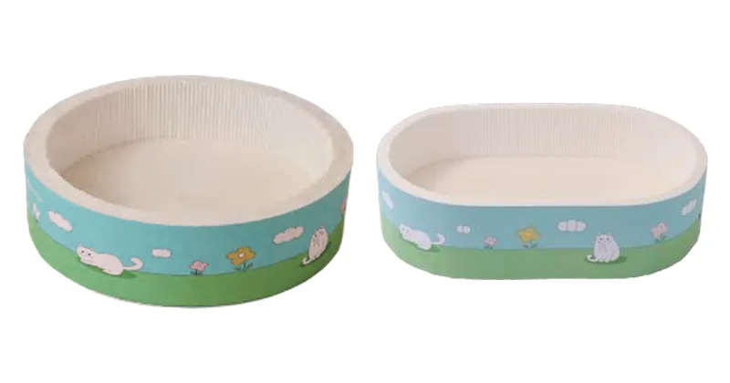 Wilderness Round / Oval Bed design options, corrugated paper