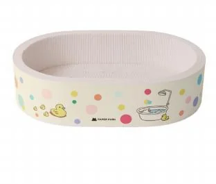 Bubble Bathtub design options, corrugated paper