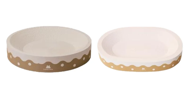 Polka Dot Round / Oval Bed design options, corrugated paper