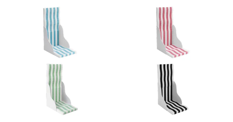 Wavy L-Shape Large design options, corrugated paper