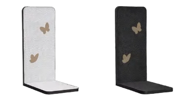 L-Shape Butterfly design options, corrugated-paper face