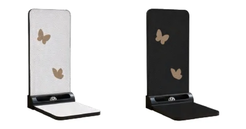 L-Shape Track + Butterfly design options, corrugated-paper face