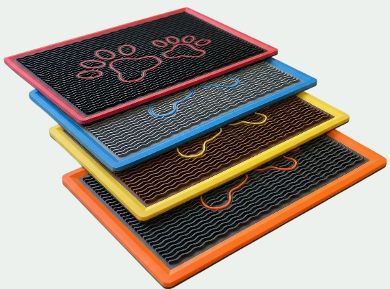 Custom pet mat material and shape references