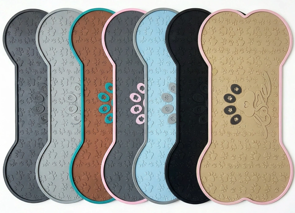 Custom pet mat shape colour options