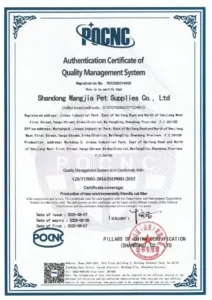 Preview of the supplied wangjia iso9001 en document; open the original to read its scope
