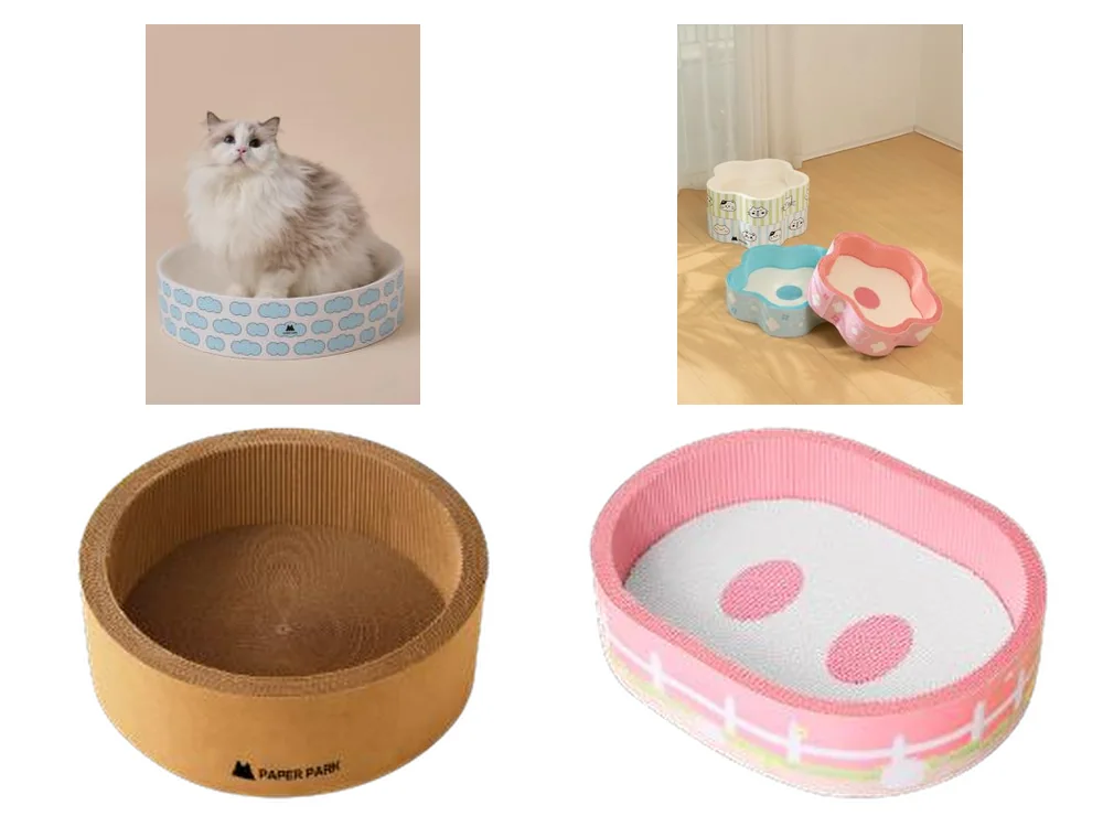Round & Shaped Cat Scratcher Beds collection of supplier catalogue designs