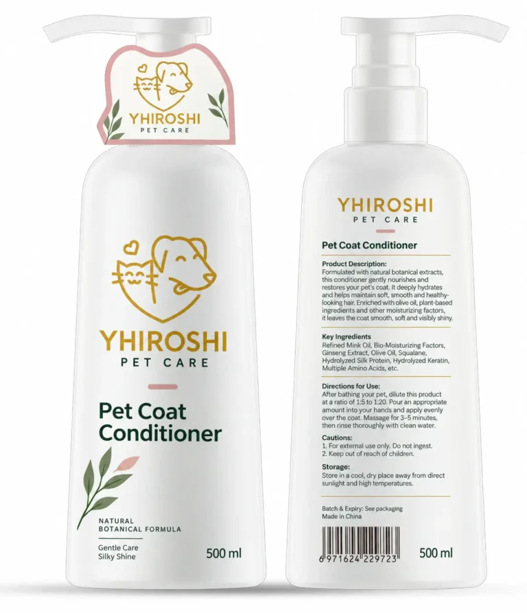 YHIROSHI Pet Coat Conditioner 500 ml packaging