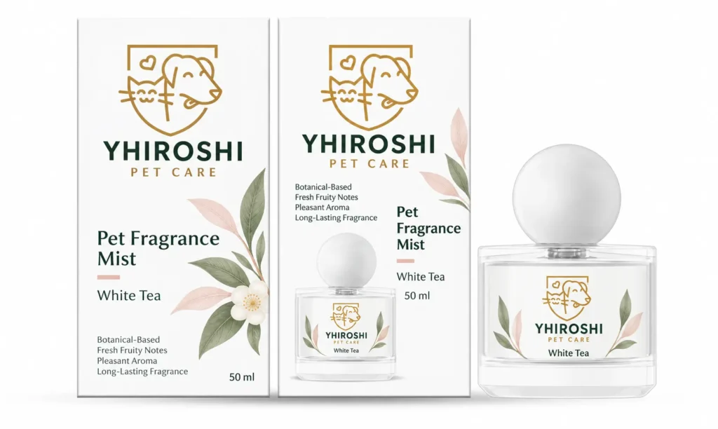 YHIROSHI White Tea Pet Fragrance Mist 50 ml packaging