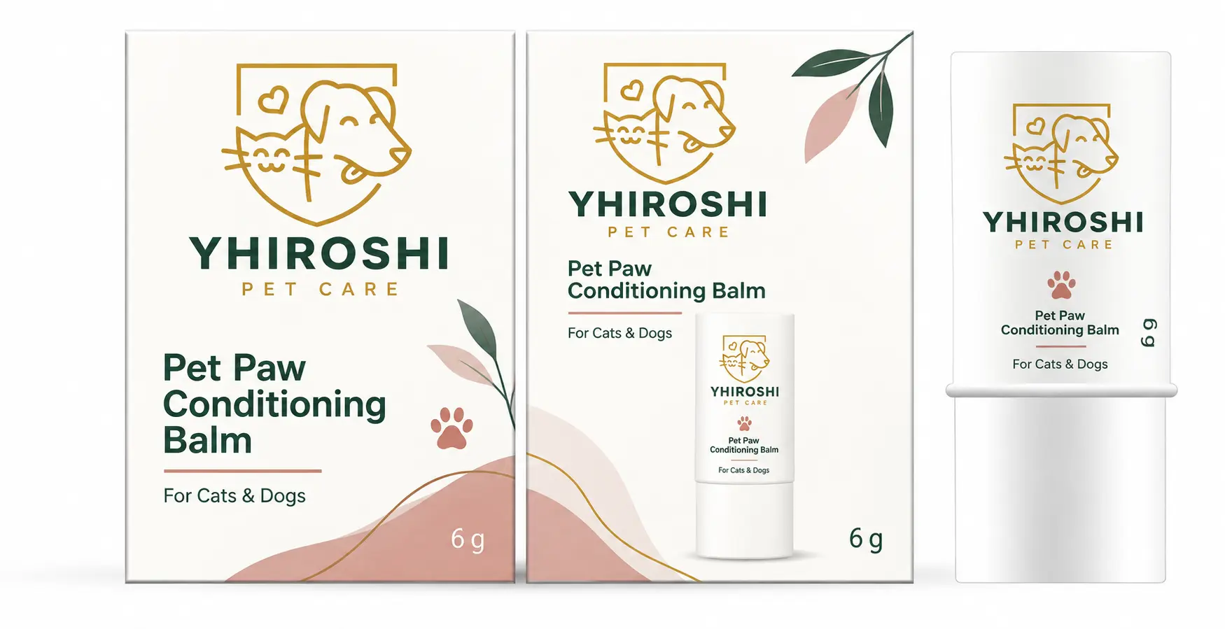 YHIROSHI Pet Paw Conditioning Balm 6 g packaging