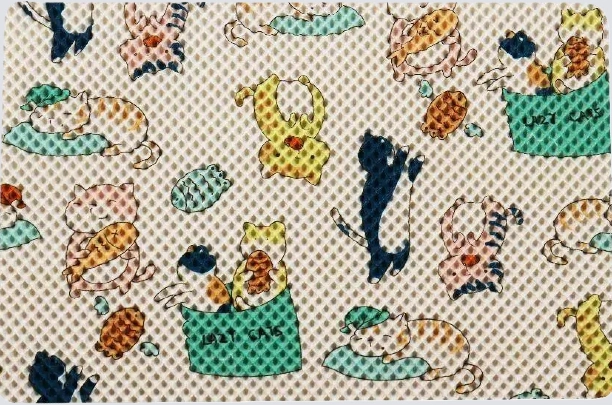 Cartoon Cat Print Mat — supplier catalogue artwork reference