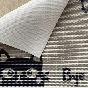 Black Cat Graphic PVC Mat Detail — supplier catalogue artwork reference