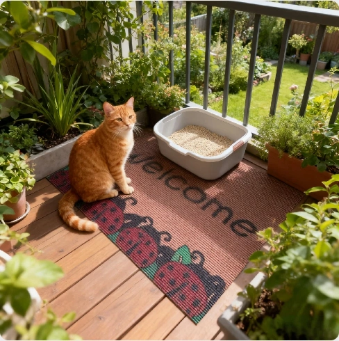 Welcome Ladybird PVC Mat — supplier catalogue artwork reference
