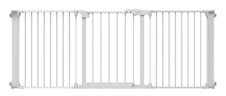 MFF001 Modular Metal Fence - Straight Configuration - complete product view